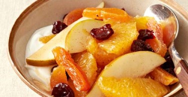 Фруктовый салат из апельсинов и груш