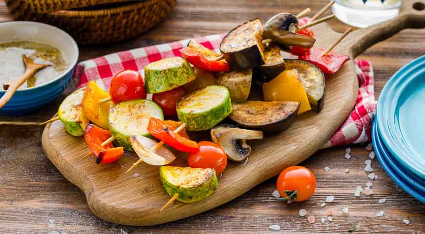 Овощные шашлыки